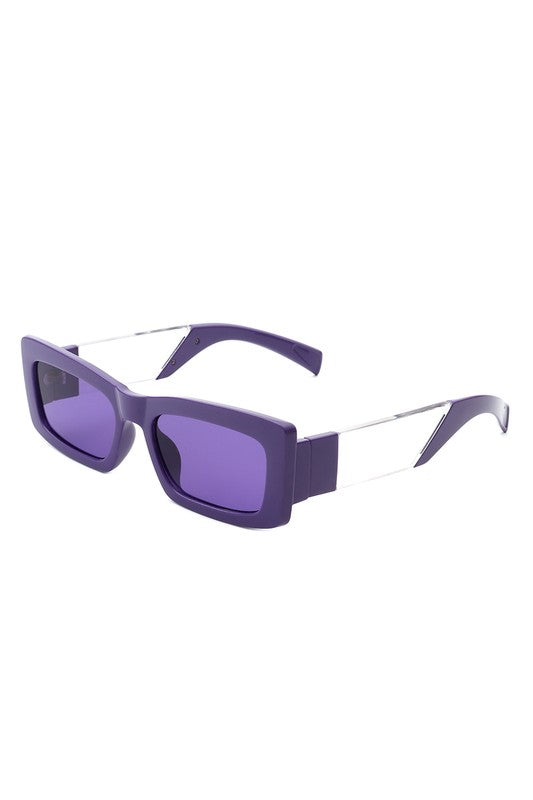 Slim Retro Square Sunglasses