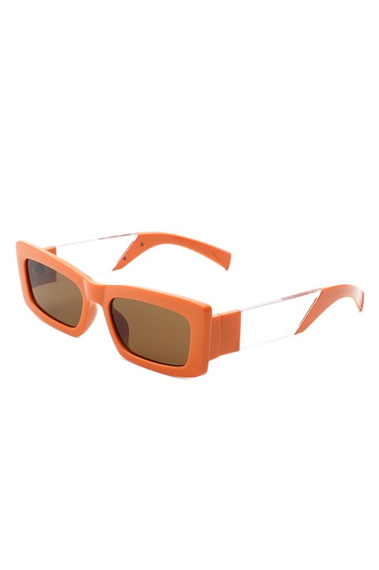 Slim Retro Square Sunglasses