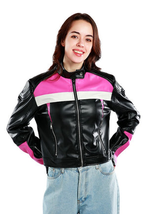Biker Girl Faux Leather Biker Jacket