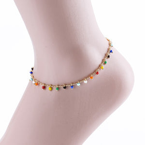 COLORFUL BEADS ANKLET